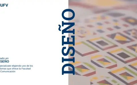 Estudia diseño gráfico en Madrid. Grado en Diseño de la UFV, especialízate en la Facultad de Comunicación.