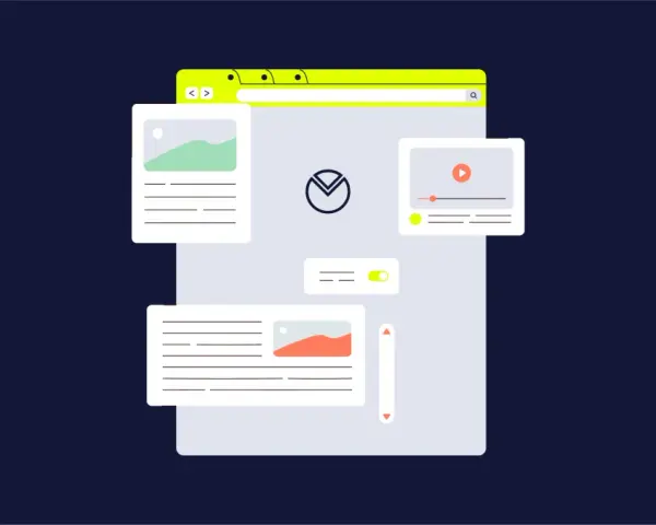 Interfaz de usuario con elementos gráficos y texto. El **UX writing que es** fundamental para guiar al usuario.