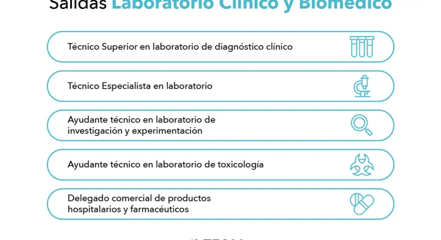 Salidas profesionales para un técnico de laboratorio: diagnóstico, investigación, toxicología y más.