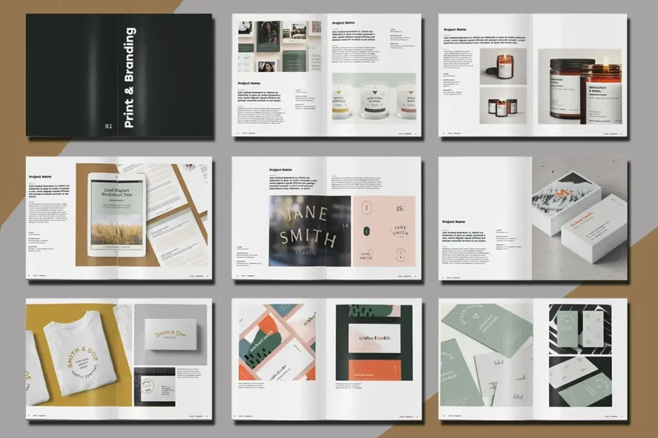 Cat&aacute;logo de dise&ntilde;o gr&aacute;fico que muestra proyectos de branding y dise&ntilde;o de marca. InDesign para que sirve: crear portadas, folletos, tarjetas de visita y m&aacute;s.